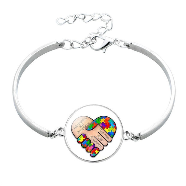 Simple Fashion Puzzle Time Gem Bracelet Jewelry