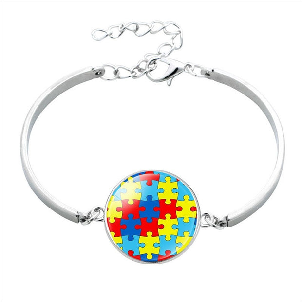 Simple Fashion Puzzle Time Gem Bracelet Jewelry